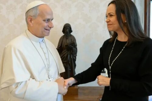 Papa Leão XIV recebe líder oposicionista da Venezuela em audiência privada - Jornal O São Paulo