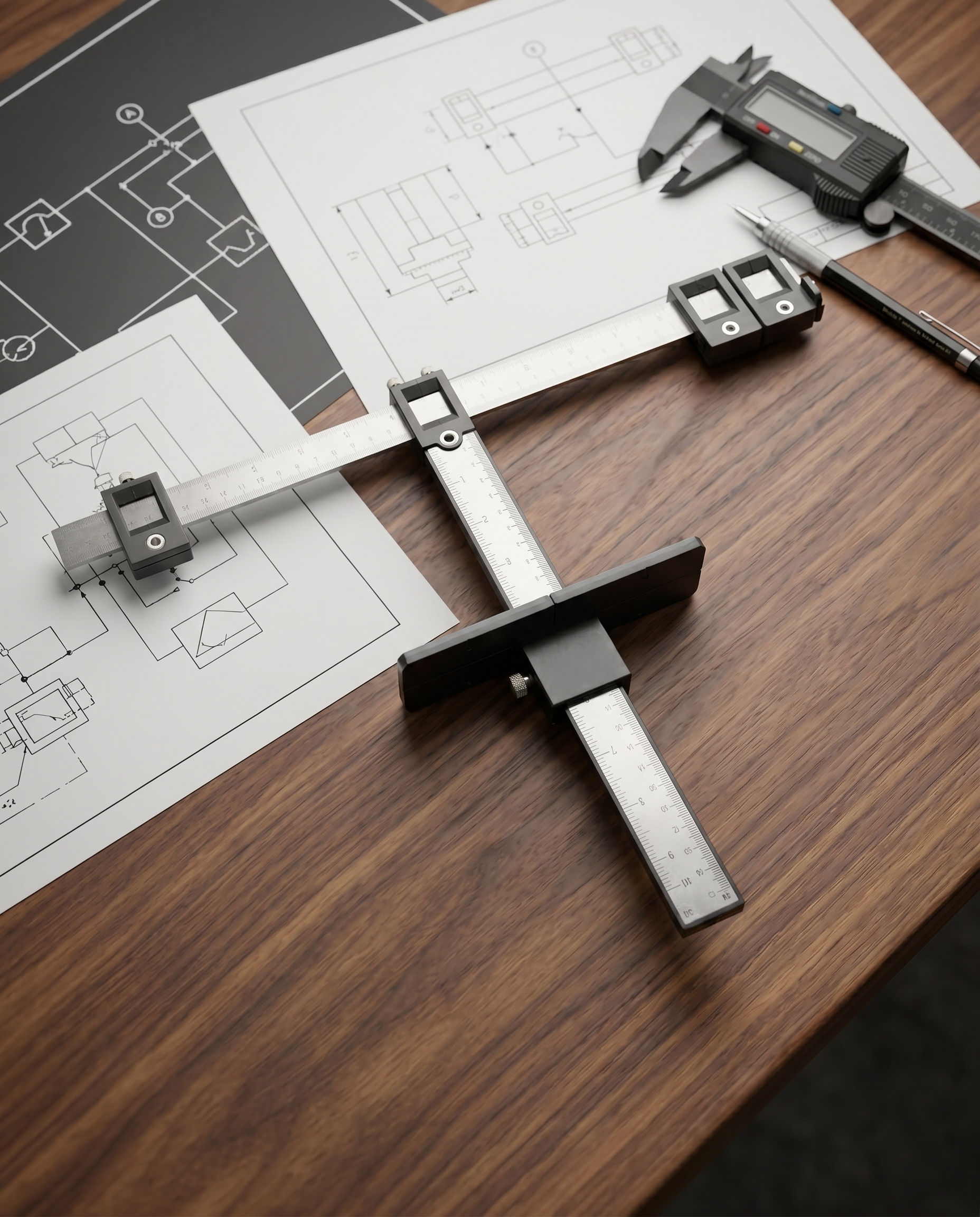 OS HANDLE HOLE MIX RULER مسطرة جنطة اسود