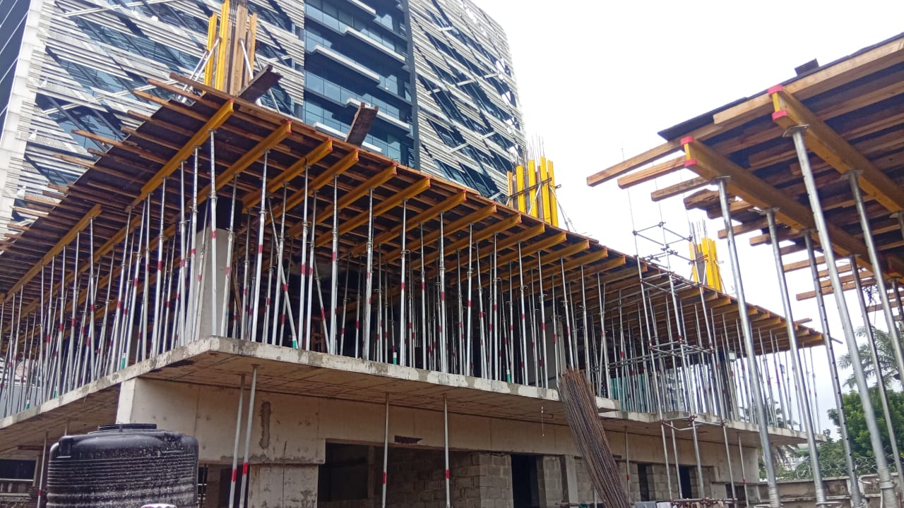 Building Up: Slab Formwork and Column Works