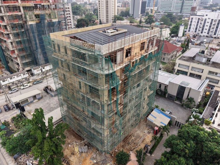 Reaching for the Ikoyi Skyline