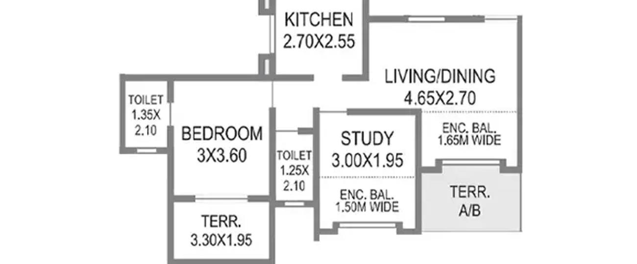 1.5 BHK Apartment 510 Sq.ft Sonigara Blue Dice