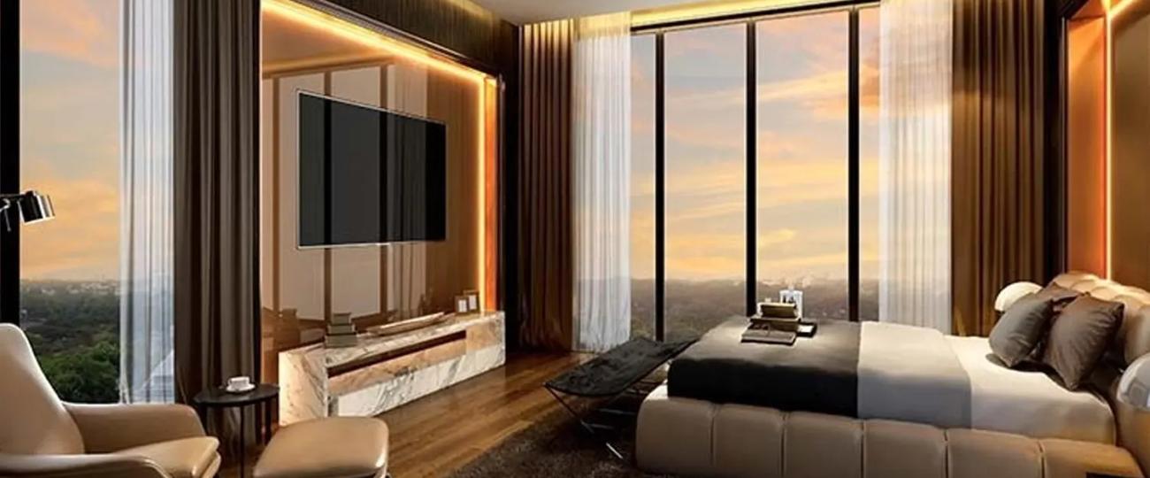 Living Room Panchshil Realty Trump Towers