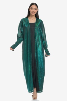 Green Lurex Kimono Abaya