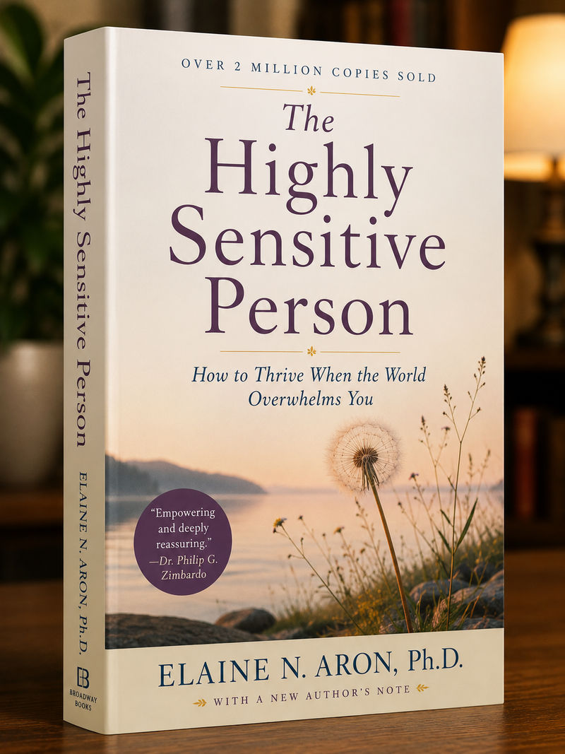 The Highly Sensitive Person by Elaine Aron book summary cover