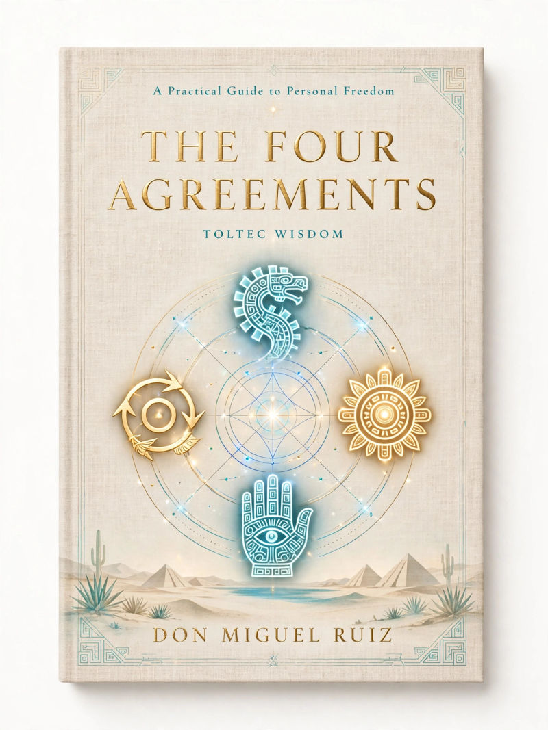 The Four Agreements by Don Miguel Ruiz book cover