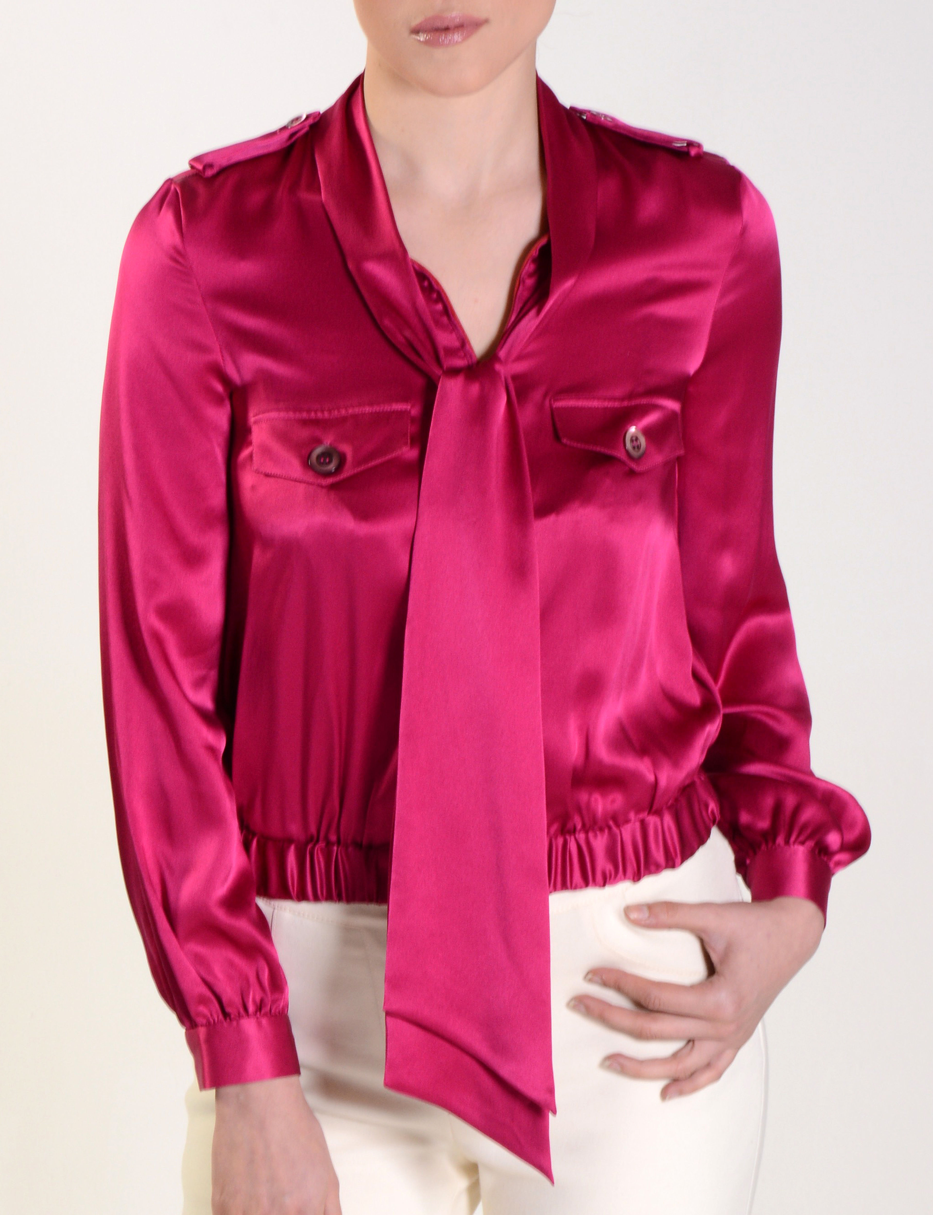 'Camelia' Bomber-style Custom Blouse