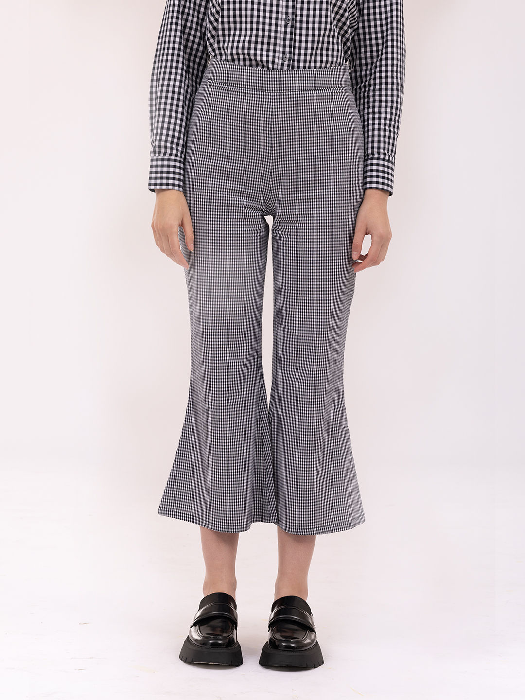 Buy calf length trousers ! stylized custom-made pull-on pant