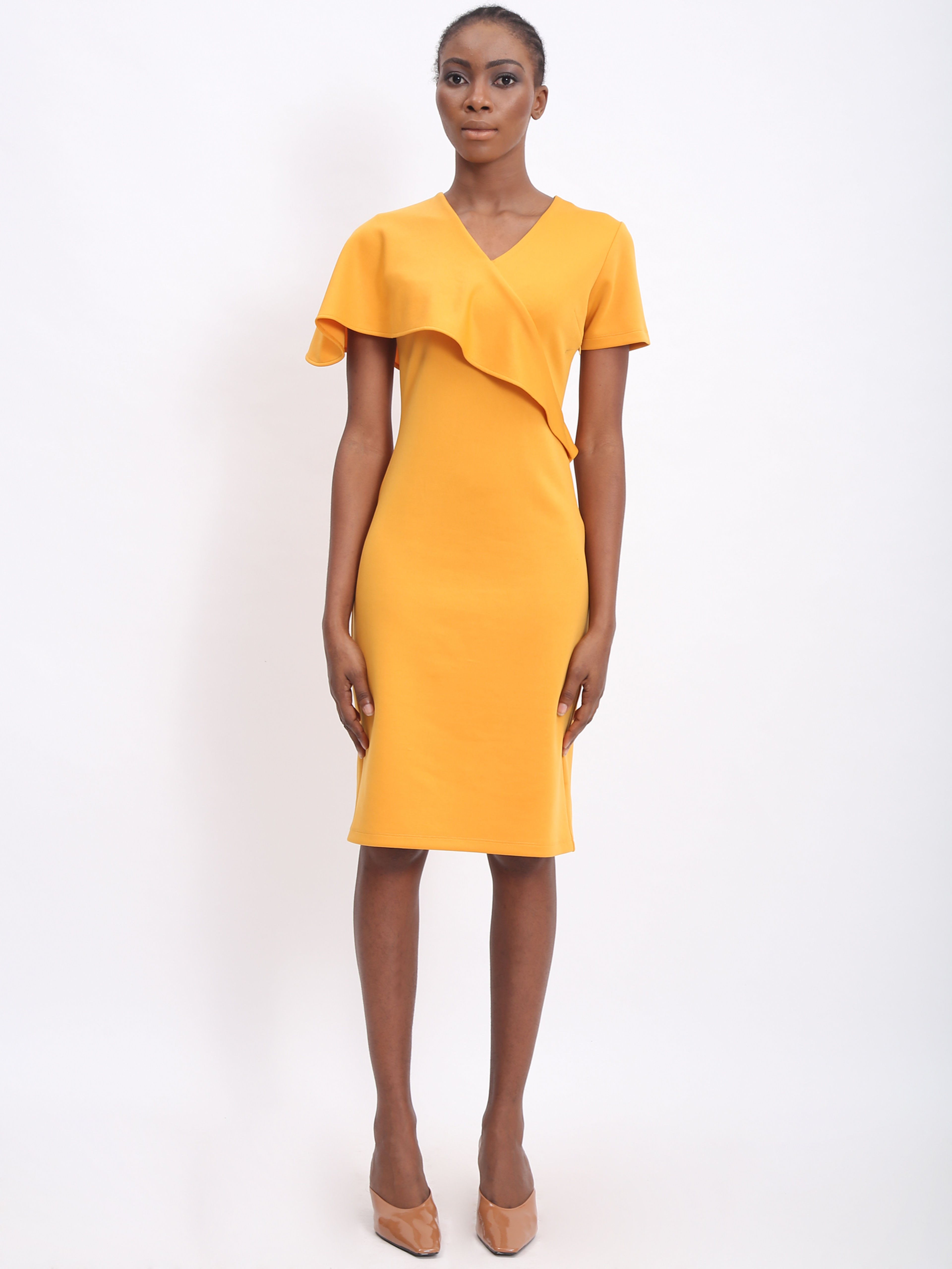 Asymmetric Cut Formal Dress