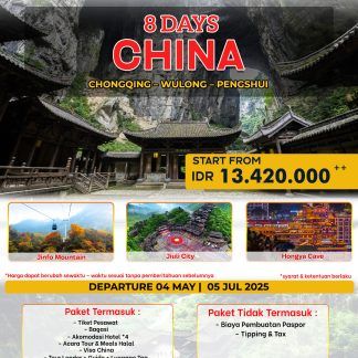 PAKET 8 HARI LIBURAN KE CHINA