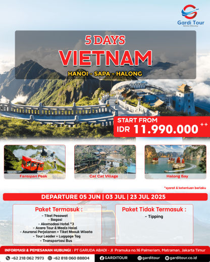 PAKET TOUR MURAH 5 HARI KE VIETNAM