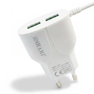 Shahi Super Fast Charger With Attached 1 with 2 USB Charging Port