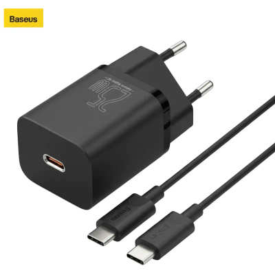 Baseus 25W Super Si Quick Type C to Type C Charger 1C EU Sets