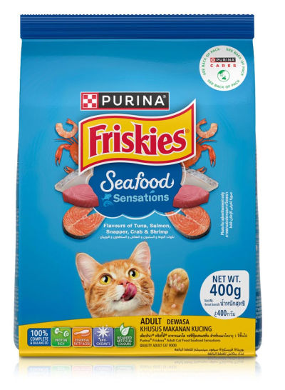 NESTLE  FRISKIES SEAFOOD  SENSATION 400GN3 TREXX 400GMS