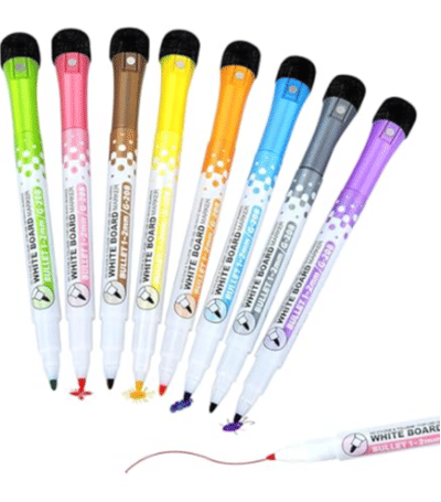 SADAF WHITE BOARD MARKER COLOUR 8PC MAGNETIC