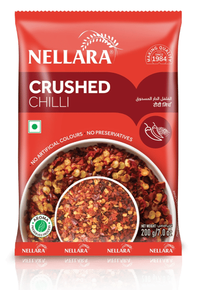 NELLARA CRUSHED CHILLI 200 GM