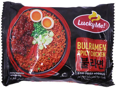 LUCKY ME BULRAMEN SPICY CHICKEN NOODLES 60G