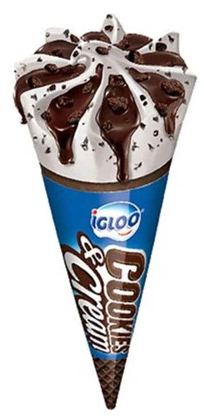 IGLOO COOKIES CREAM CONES 120ML