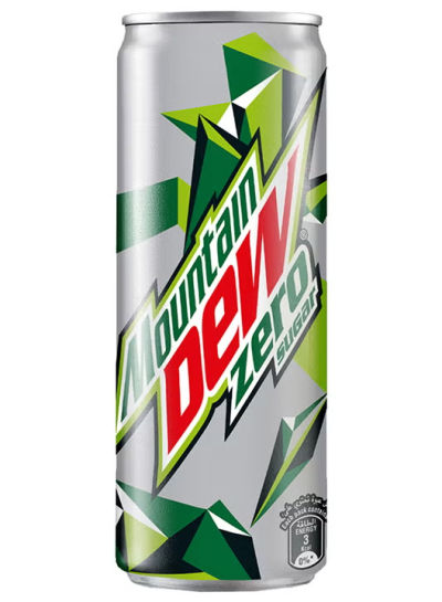 MOUNTAIN DEW ZERO SUGAR 330ML