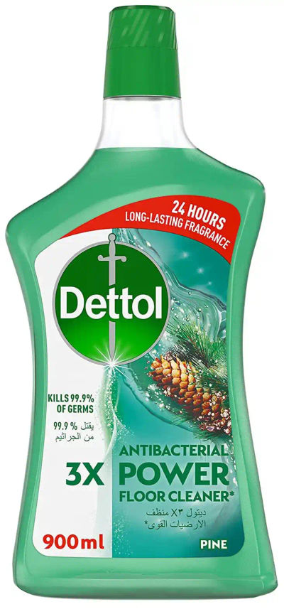 DETTOL ANTIBACTERIAL POWER FLOOR CLEANER, PINE SCENT, 900ML