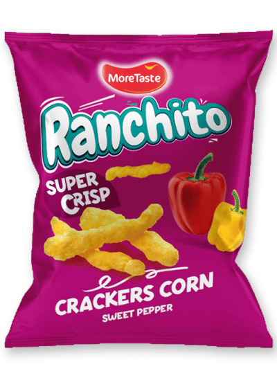 MORE TASTE RANCHITO CRACKERS CORN SWEET PEPPER 20G
