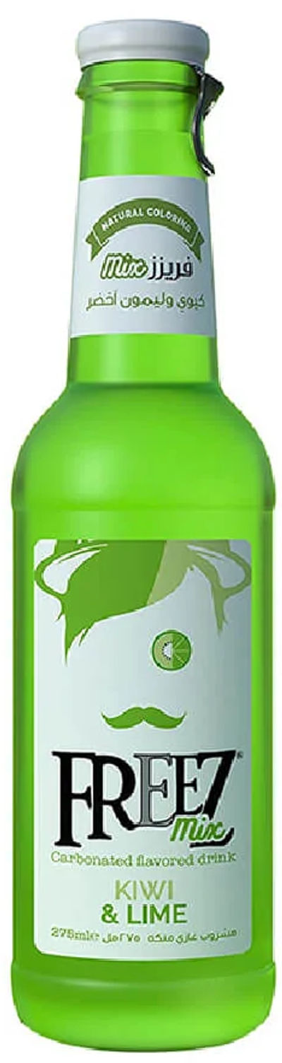 FREEZ MIX CARBONATED DRINK GLASS KIWI & LIME FLAVOR 275ML