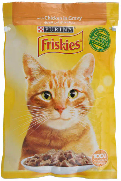 FRISKIES  CAT CIG CHKN POUCH 85G