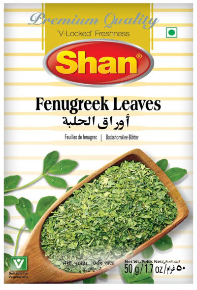 SHAN FENUGREEK LEAVES (QASURI METHI) 50G
