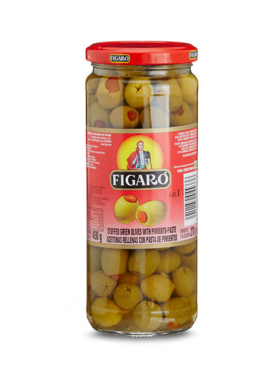 FIGARO STUFFED GREEN OLIVES 270 G