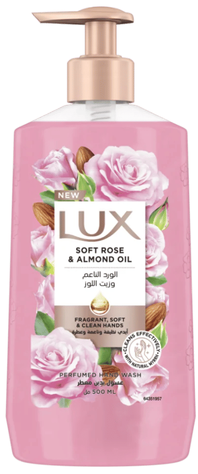 LUX HAND WASH SOFT ROSE 500ML