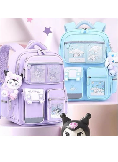 Sanrio Many Rainbows Kuromi School Bag Pink Color