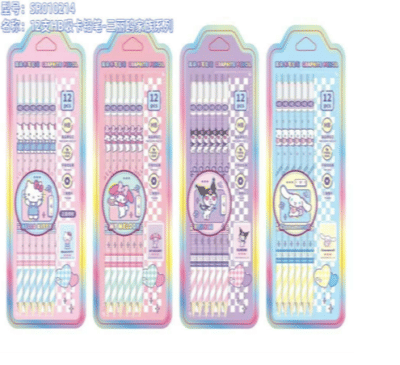 Sanrio Family Series - 12 HB Absorber Pencils