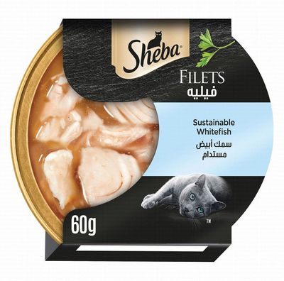 SHEBA DOME WET CAT FOOD FILLETS WITH WHITEFISH 60G