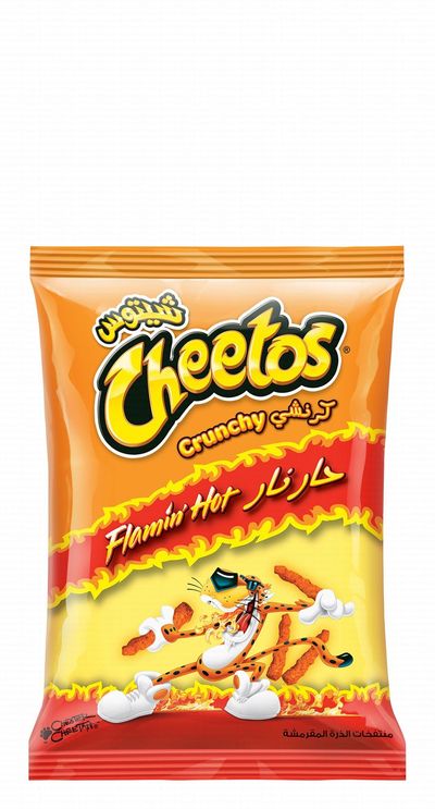CHEETOS CRUNCHY FLAMIN' HOT CORN CHIPS 50G