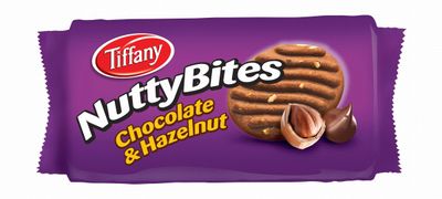 TIFFANY NUTTY BITES CHOCOLATE BISCUITS 79.2G