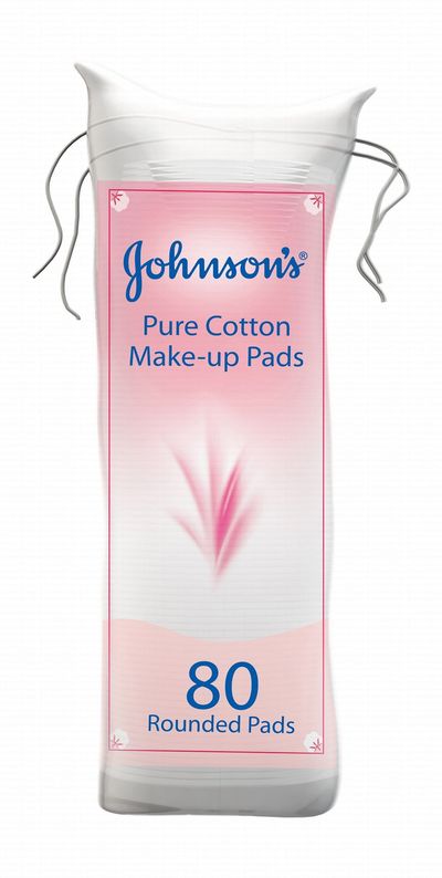 JOHNSON & JOHNSON MAKEUP COTTON PADS 80 PADS