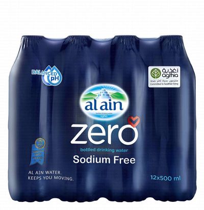 AL AIN ZERO WATER (12X500ML) SODIUM FREE (PACK)