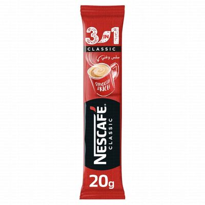 NESCAFÉ 3IN1 CLASSIC INSTANT COFFEE SACHET 20G
