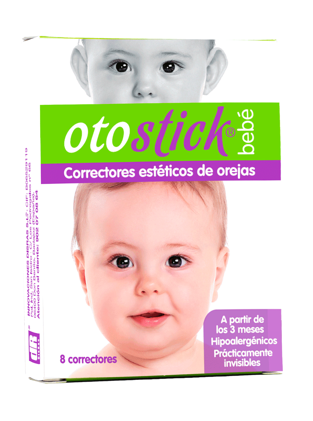  Corrector de oído para bebés, cinta de oído infantil