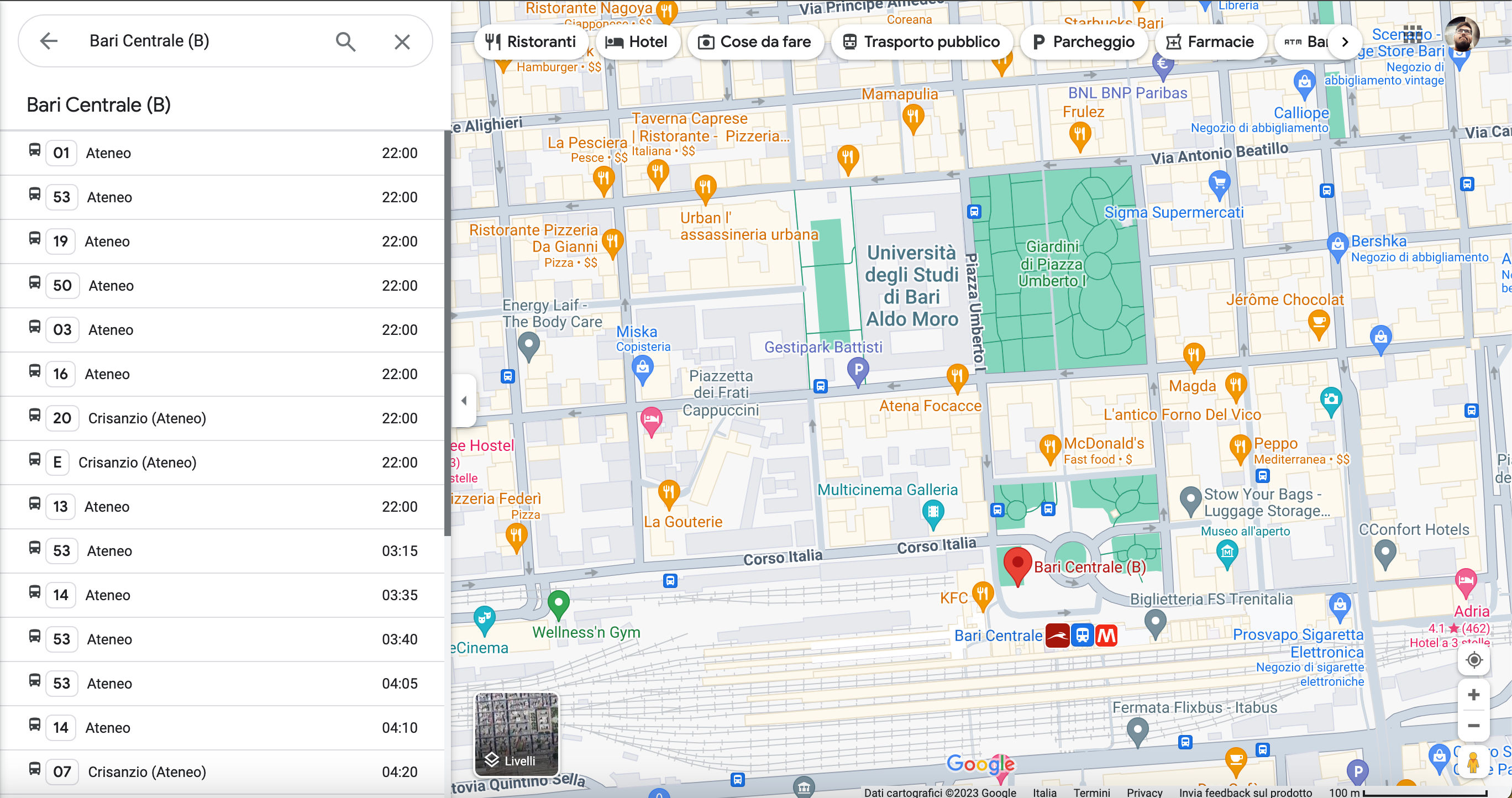 Sorpresa a Bari: orari, fermate e linee AMTAB sbarcano su Google Maps