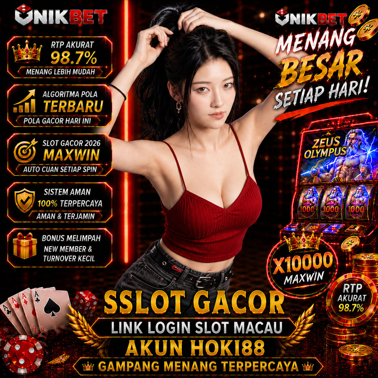 UNIKBET 🌟 Slot Gacor Link Login Slot Macau Akun Hoki88 Gampang Menang Terpercaya