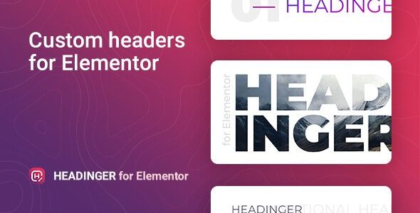 Headinger v1.0.4 - Customizable headings for Elementor