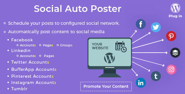 Social Auto Poster v4.0.9 - WordPress Plugin