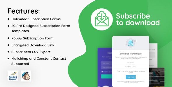 Subscribe to Download v1.2.8 - An advanced subscription plugin for WordPress