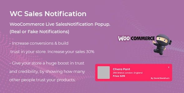 WooCommerce Live Sales Notification Pro v1.0.2