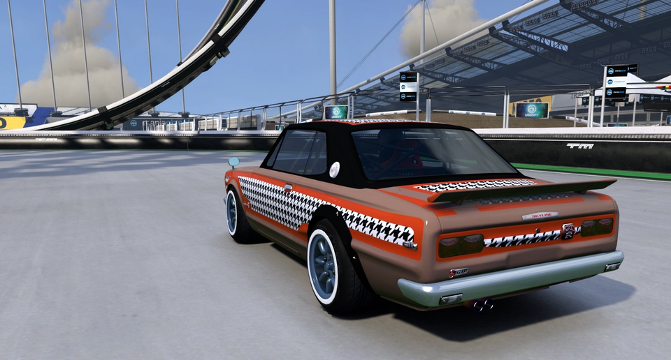 Nissan Skyline 2000 GT-R C10 a.k.a. Hakosuka, with Pied de Poule pattern number 2