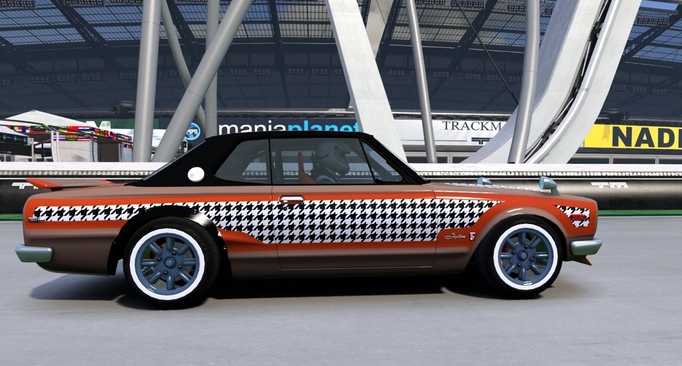 Nissan Skyline 2000 GT-R C10 a.k.a. Hakosuka, with Pied de Poule pattern number 3