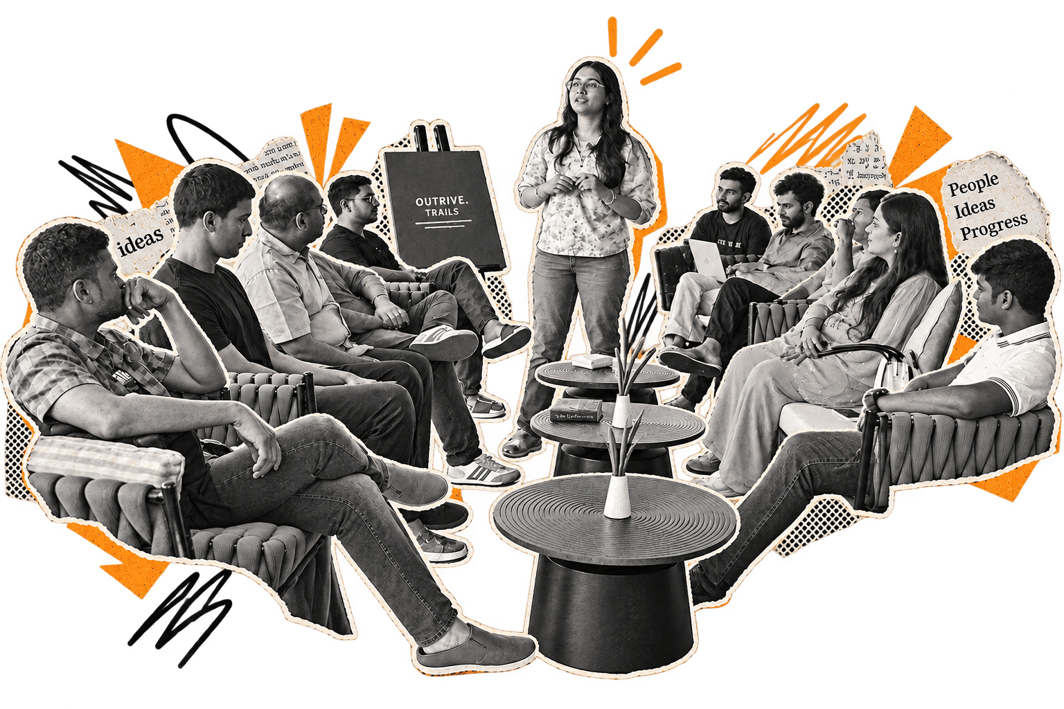 Two founders in conversation