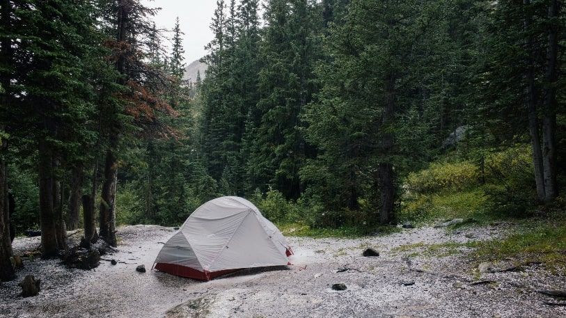 Tent raining