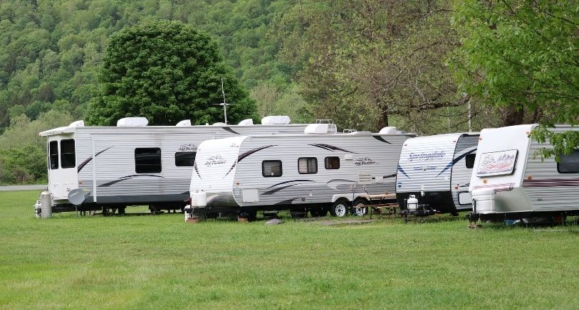 Group of caravans