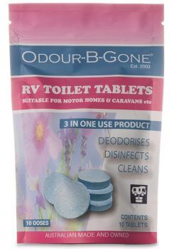 Odour B Gone Plus RV Toilet Tablet Blue 8gm 25 PK